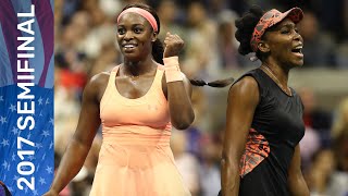 Venus Williams vs Sloane Stephens Full Match  US Open 2017 Semifinal [upl. by Cummings]