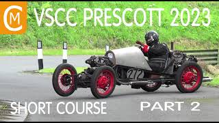 VSCC Prescott 2023 Short Course Part 2 Fast Cars [upl. by Yhtomit]