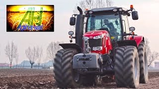 Massey Ferguson 7718 DynaVt plowing with CMA 3 Furrow [upl. by Rakso]