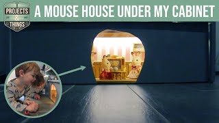 DIY  Mouse House Making a Home for a Mice Family [upl. by Gannie338]