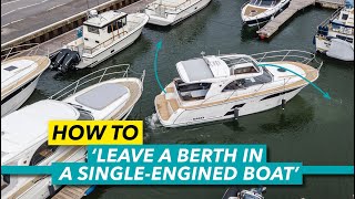 How to leave a berth safely in a singleengined boat  Motor Boat amp Yachting [upl. by Sprung]