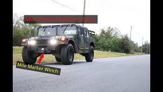 Humvee Build  HMMWV Winch Operation and Testing [upl. by Glenn]