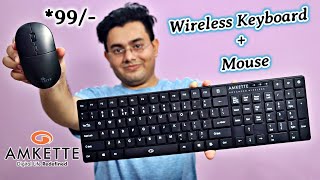 Wireless Keyboard amp Mouse Combo 🔥 Amkette Primus V2 ☞ PC Laptop and Android Devices [upl. by Asseneg]