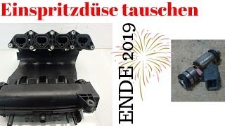 HOW TO  Einspritzdüse wechseln RENAULT CLIO II [upl. by Elkin]