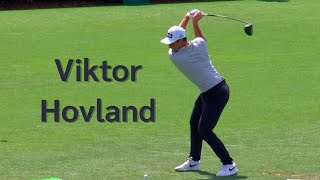 Viktor Hovland Golf Swing Full Speed amp Slow Motion [upl. by Whitebook]