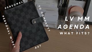 Testing out FOUR different insert sizes in the Louis Vuitton MM Agenda  May Paper Co [upl. by Almond616]