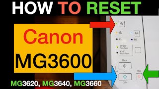 How To Reset Canon MG3600 Back To Factory Defaults amp Clear WiFi Settings [upl. by Aicel668]