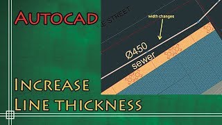 Autocad 2019  How to increase the line thickness 2 simple methods [upl. by Qahsi30]