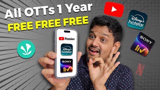 All OTT Apps 1 Year FREE  Claim FAASSTT  TimesPrime 1 Year FREE [upl. by Newol]