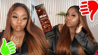 PERFECT BROWN HAIR  LOREAL HICOLOR SOFT AUBURN  BEGINNER FRIENDLY  DONMILY BODYWAVE HAIR [upl. by Gabrielson722]