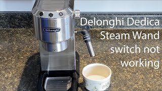 Delonghi Dedica 680685 Steam Wand Steamer Fix [upl. by Ayocal826]