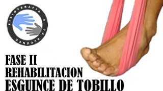 Esguince de tobillo ejercicios y rehabilitacion fase 2 [upl. by Lorine]