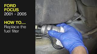 Ford Focus 2001  2005  Fuel filter renewal [upl. by Sieber344]