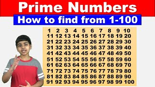 How to find Prime Numbers between 1 and 100  Math Tips and Tricks [upl. by Anerdna]