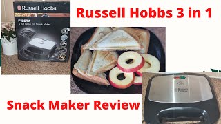 UNBOXING RUSSELL HOBBS 3 in 1 SNACK MAKER [upl. by Evangeline85]