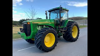 John Deere 8100 Tractor [upl. by Ardnua882]