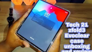 Tech21 Evoclear zfold3 case unboxing amp review [upl. by Yhtrod951]