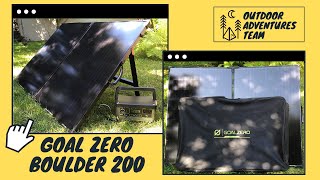 Goal Zero Boulder 200 Solar Briefcase and Yeti 500x Lithium Generator Review [upl. by Angelica248]