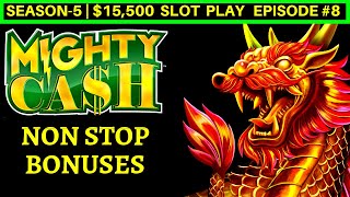 Mighty Cash Slot Machine NON STOP BONUSES  Great Session  Season5  EPISODE 8 [upl. by Arriaet]