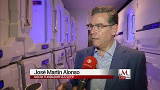 Hotel de capsulas para dormir en el Aeropuerto Internacional de México [upl. by Sidoma]