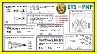 Examen Admisión ETS  PNP Área de Matemáticas [upl. by Linn]