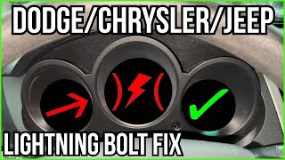 red lighting bolt fix  dodge  jeep  Chrysler  RELEARN PROCESS [upl. by Farmelo254]