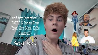 R3HAB amp Jonas Blue  sad boy feat Ava Max Kylie Cantrall REACTION  songskaper [upl. by Hannibal]