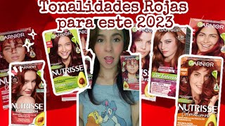 16 Tonalidades Rojizas  Rojos Rebeldes â¤ï¸Garnier Nutrisse [upl. by Paley917]