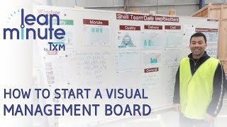 TXM Lean Minute  How to Start a Visual Management Board [upl. by Korenblat]