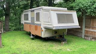 1973 Apache Ramada Camper RESCUE  Hard Side Popup Camper Video 1 [upl. by Uttica]