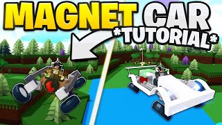 TUTORIAL How to build a MAGNET POWERED FLYING CAR in Build a Boat  ROBLOX [upl. by Coward]