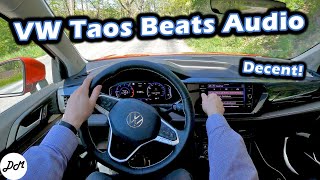 2022 Volkswagen Taos – Beats 8speaker Sound System Review [upl. by Enavi395]