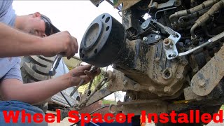 How To Install John Deere 2038r Wheel Spacer Kit [upl. by Arted277]