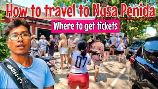 How to travel to Nusa Penida  how to get boat tickets [upl. by Akeit]