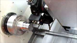 Leadwell LTC 25ISMY CNC lathe with robotic arm  Sub Spindle  Milling  Y axis [upl. by Burrell]