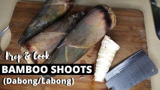 Asian Food Prep amp Cook Raw Bamboo Shoots [upl. by Ytisahcal]