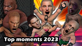 Top Finishes amp Moments UFC 2023 [upl. by Kylander]