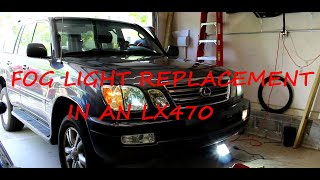 lx470 fog light replacement [upl. by Mot]