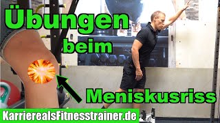 Meniskusriss Wissen und Übungen für´s Fitnessstudio [upl. by Mulford561]