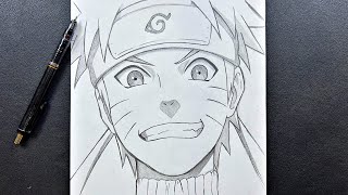 How to draw Naruto Uzumaki  stepbystep [upl. by Schuman758]