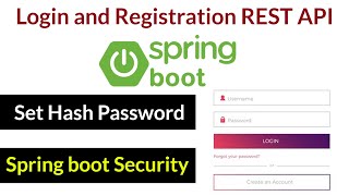 Login and Registration REST API using Spring Boot Mysql [upl. by Alimac]