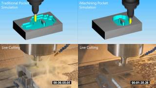 Comparaison de lusinage traditionnel dune poche avec liMachining [upl. by Enilrek]