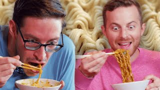 The Try Guys EXTREME Spicy Noodle Challenge [upl. by Beard254]