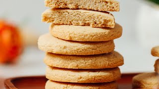 Vegan GlutenFree Shortbread Cookies 1 Bowl  Minimalist Baker Recipes [upl. by Elmina653]