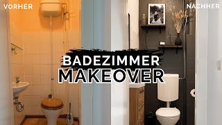 DIY BAD MAKEOVER  altes Badezimmer neu Streichen  komplettes Bad renovieren  Kleinstadtcoco [upl. by Aicineohp]