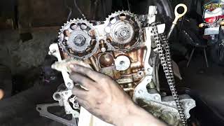 How to Install Timing Chain  1Nz Engine  Toyota Corolla [upl. by Neelahtak]