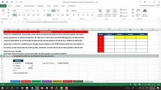 EJERCICIO 60 EN EXCEL AMORTIZACIÓN GRADUAL [upl. by Dulcine]