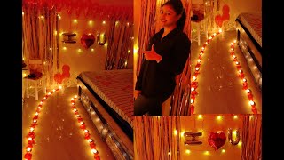 Surprise For Husband At Home  Romantic Room Decoration  Kavya [upl. by Gilbert340]