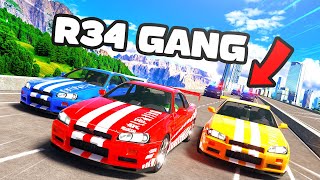 Skyline Gang Annoys The Cops In GTA5 RP [upl. by Teddy567]