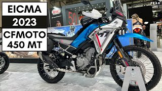 EICMA 2023 CFMoto 450 MT 4K [upl. by Ibson559]